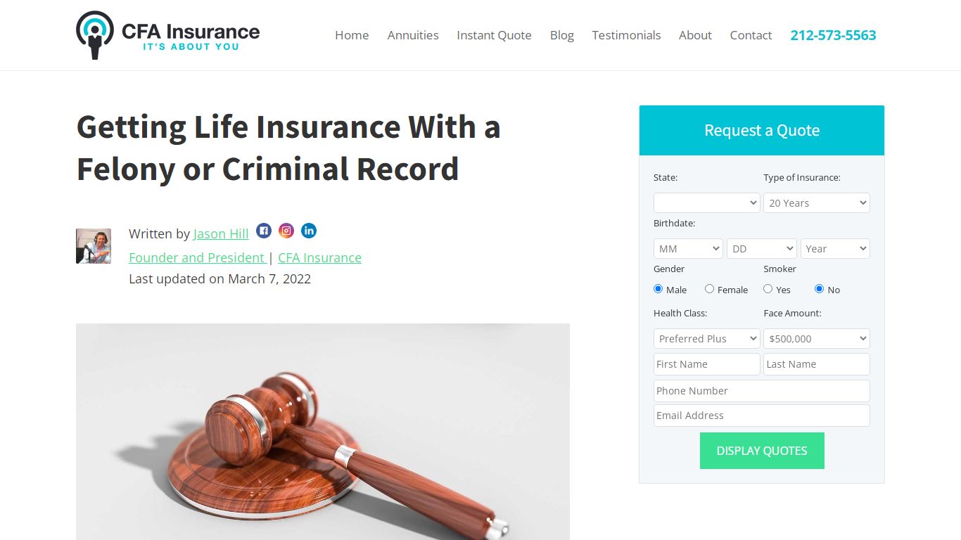 Getting Life Insurance With a Felony or Criminal Record